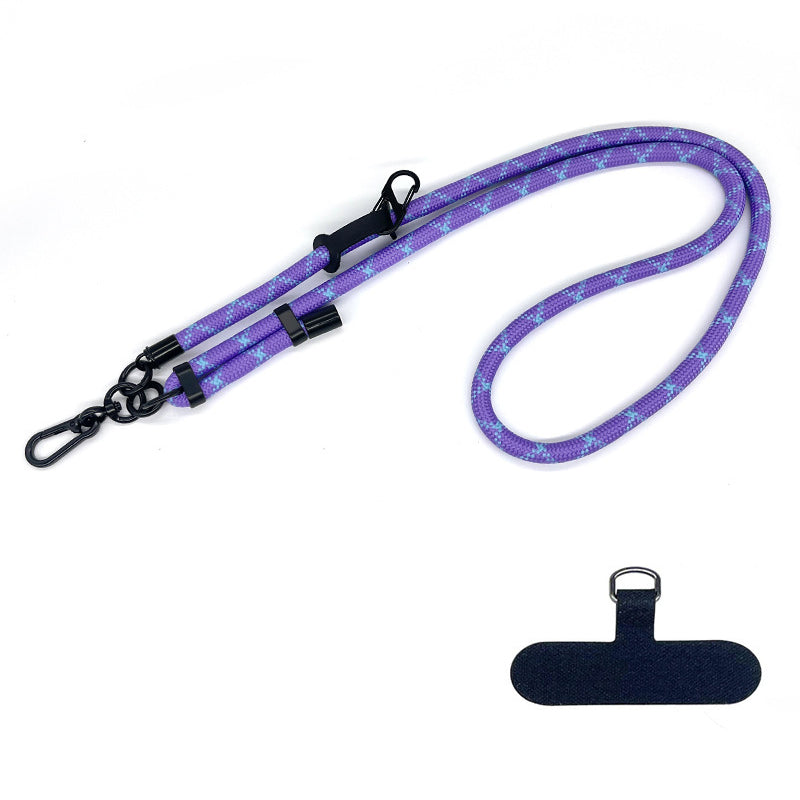 10mm Thick Rope Adjustable Polyester Neck / Shoulder Lanyard Phone Carrying Strap
