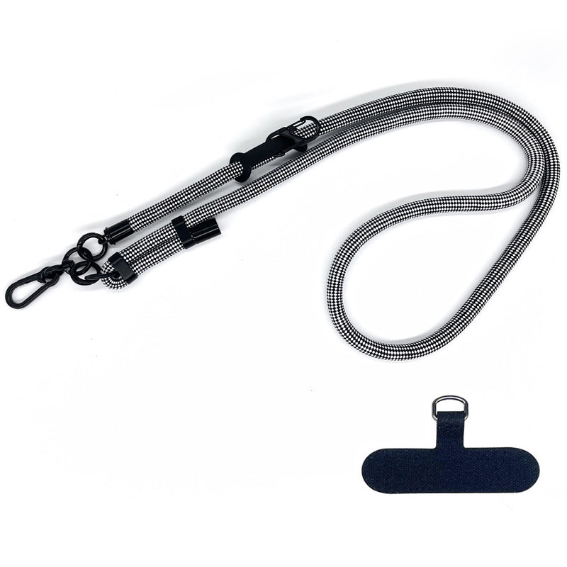 10mm Thick Rope Adjustable Polyester Neck / Shoulder Lanyard Phone Carrying Strap