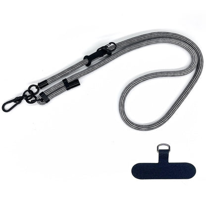 10mm Thick Rope Adjustable Polyester Neck / Shoulder Lanyard Phone Carrying Strap