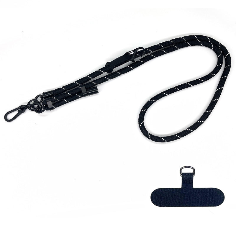 10mm Thick Rope Adjustable Polyester Neck / Shoulder Lanyard Phone Carrying Strap