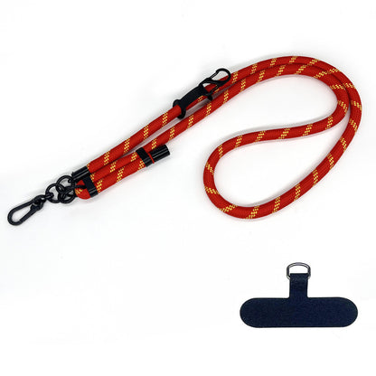 10mm Thick Rope Adjustable Polyester Neck / Shoulder Lanyard Phone Carrying Strap