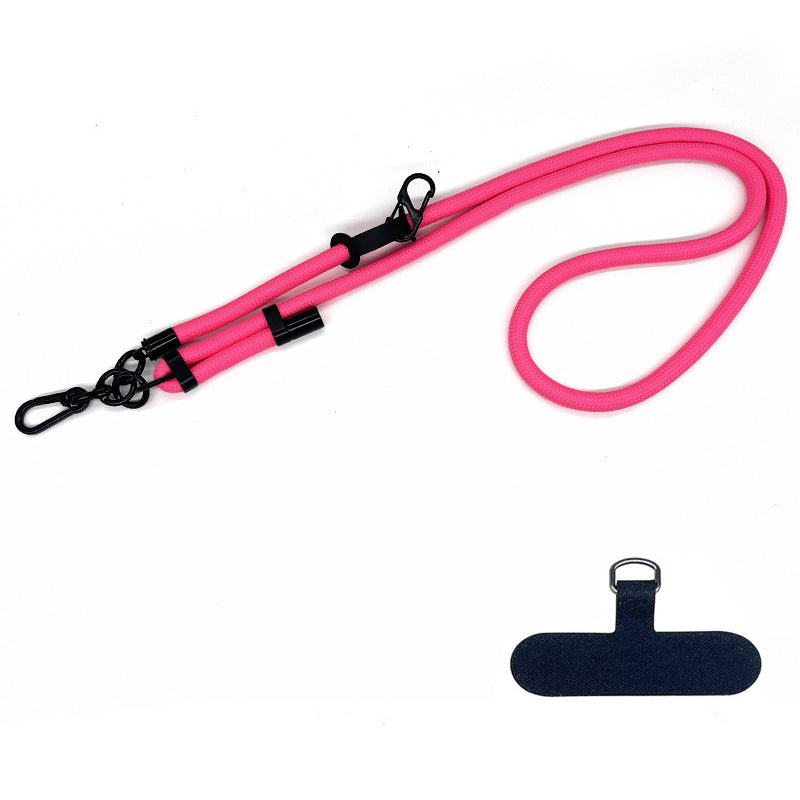 10mm Thick Rope Adjustable Polyester Neck / Shoulder Lanyard Phone Carrying Strap
