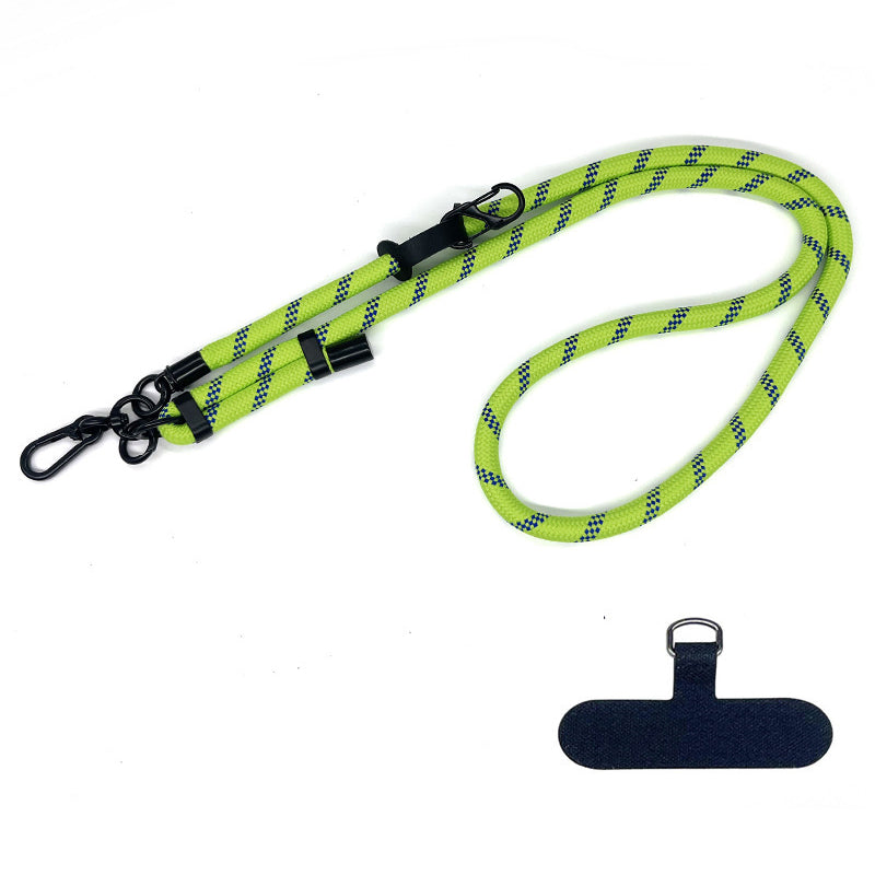 10mm Thick Rope Adjustable Polyester Neck / Shoulder Lanyard Phone Carrying Strap