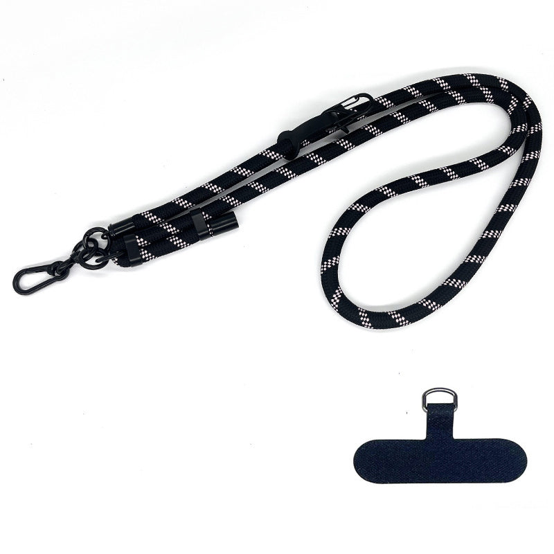 10mm Thick Rope Adjustable Polyester Neck / Shoulder Lanyard Phone Carrying Strap