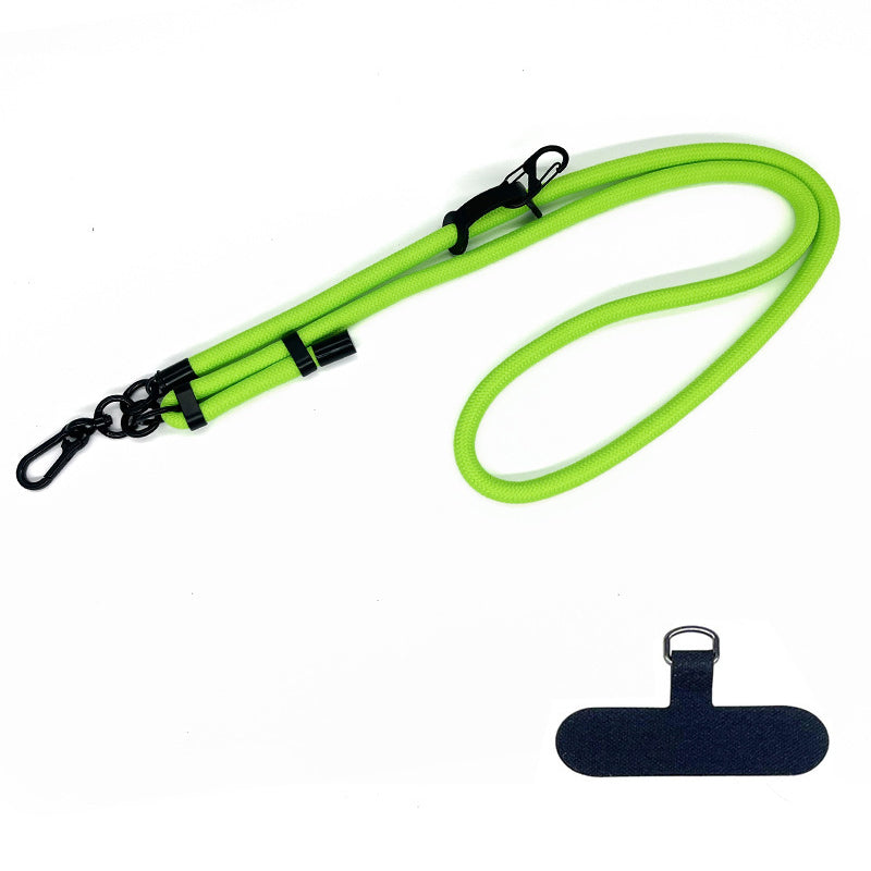 10mm Thick Rope Adjustable Polyester Neck / Shoulder Lanyard Phone Carrying Strap