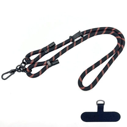10mm Round Rope Adjustable Polyester Neck / Shoulder Lanyard Anti-fall Phone Carrying Strap