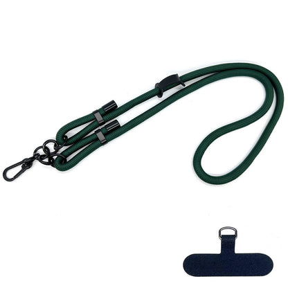 10mm Round Rope Adjustable Polyester Neck / Shoulder Lanyard Anti-fall Phone Carrying Strap