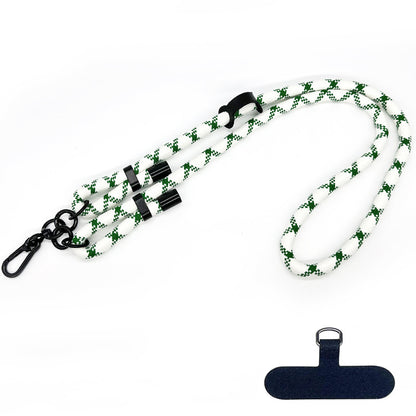 10mm Round Rope Adjustable Polyester Neck / Shoulder Lanyard Anti-fall Phone Carrying Strap