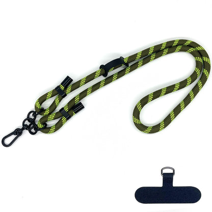 10mm Round Rope Adjustable Polyester Neck / Shoulder Lanyard Anti-fall Phone Carrying Strap