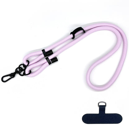 10mm Thick Polyester Rope Adjustable Neck / Shoulder Lanyard Anti-lost Phone Crossbody Carrying Strap