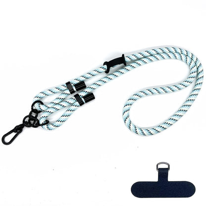 10mm Thick Polyester Rope Adjustable Neck / Shoulder Lanyard Anti-lost Phone Crossbody Carrying Strap