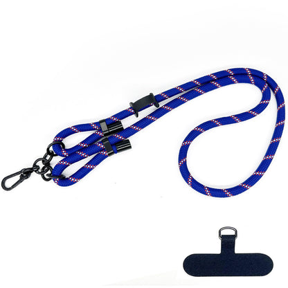10mm Polyester Rope Adjustable Phone Neck / Shoulder Lanyard Anti-lost Crossbody Cellphone Strap