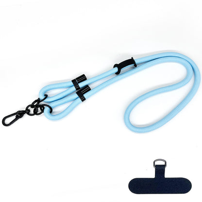 10mm Polyester Rope Adjustable Phone Neck / Shoulder Lanyard Anti-lost Crossbody Cellphone Strap