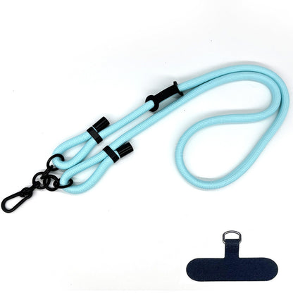 10mm Polyester Rope Adjustable Phone Neck / Shoulder Lanyard Anti-lost Crossbody Cellphone Strap