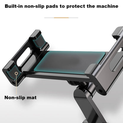 2-in-1 Desktop Aluminum Alloy Tablet Stand 360-degree Rotating Wall Mount Phone Holder for 4-12.9 inch Devices