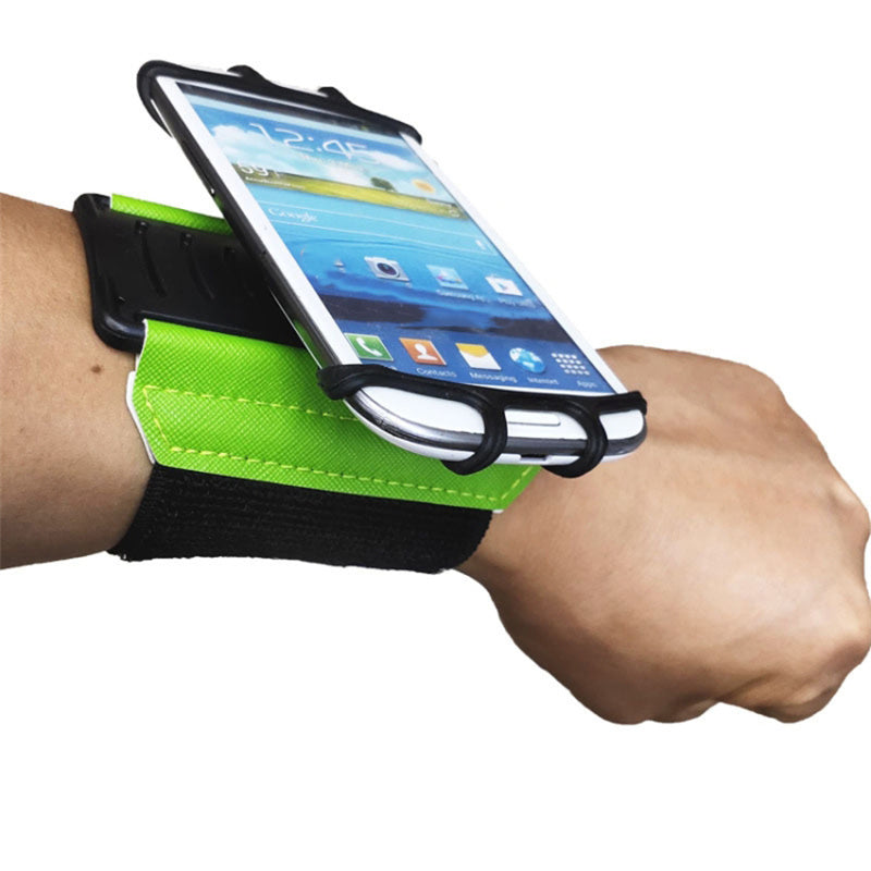 Rotatable Silicone Strap Phone Holder Fitness Cycling Running Wristband Cellphone Holder