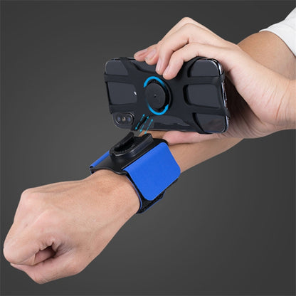 Detachable Silicone Strap 4.5-6.5 inch Phone Holder Cycling Running Wristband Armband Phone Mount