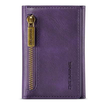 DG.MING M5 Series RFID Blocking Wallet with Zippered Pouch Multi-Layer Card Holder Coin Purse Bag