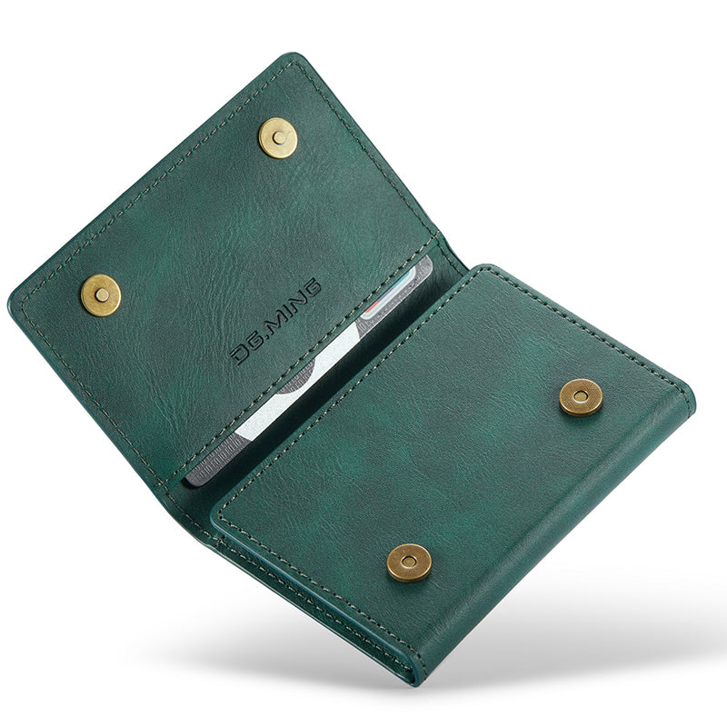 DG.MING M5 Series RFID Blocking Wallet with Zippered Pouch Multi-Layer Card Holder Coin Purse Bag