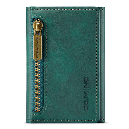 DG.MING M5 Series RFID Blocking Wallet with Zippered Pouch Multi-Layer Card Holder Coin Purse Bag