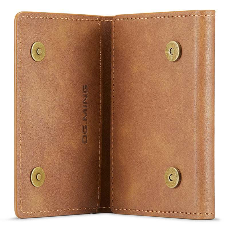 DG.MING M5 Series RFID Blocking Wallet with Zippered Pouch Multi-Layer Card Holder Coin Purse Bag