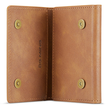 DG.MING M5 Series RFID Blocking Wallet with Zippered Pouch Multi-Layer Card Holder Coin Purse Bag