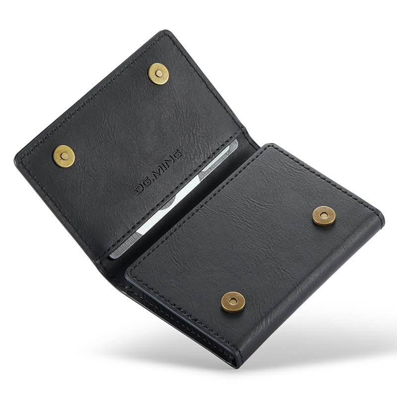 DG.MING M5 Series RFID Blocking Wallet with Zippered Pouch Multi-Layer Card Holder Coin Purse Bag