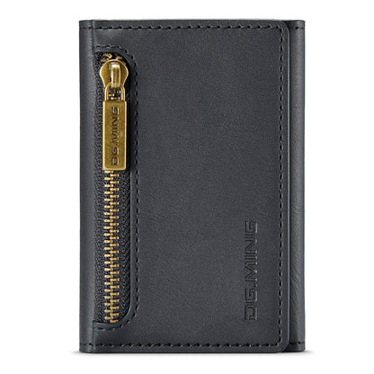 DG.MING M5 Series RFID Blocking Wallet with Zippered Pouch Multi-Layer Card Holder Coin Purse Bag