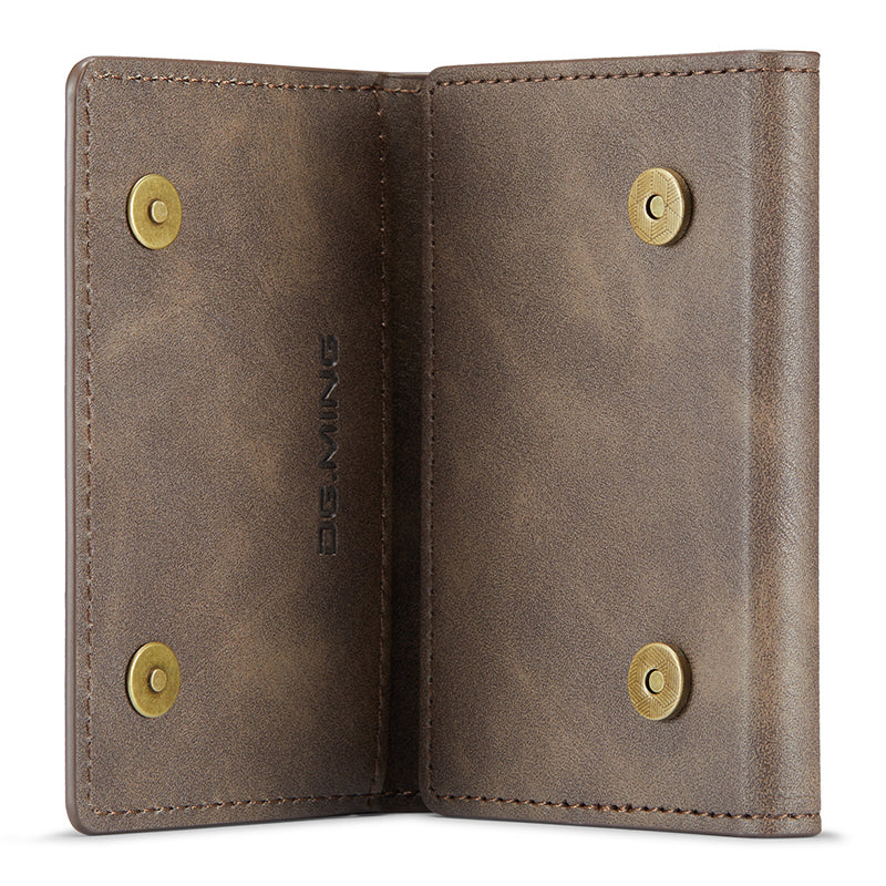 DG.MING M5 Series RFID Blocking Wallet with Zippered Pouch Multi-Layer Card Holder Coin Purse Bag