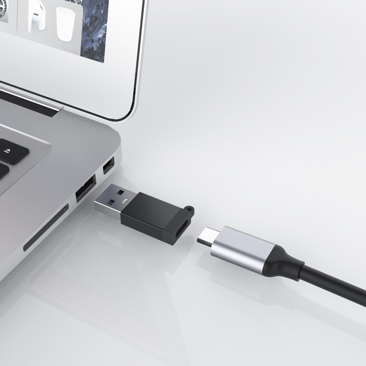 5311T 5Gbps Transmission USB to Type-C Converter Aluminum Alloy Mini Adapter
