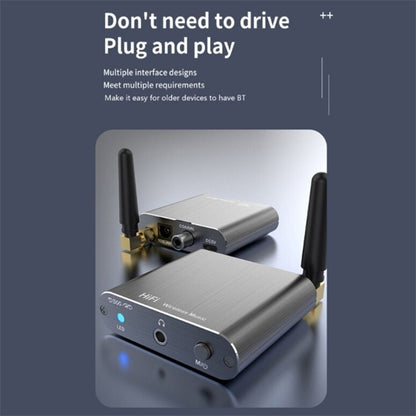D300 3.5mm AUX Optical Fiber Coaxial Bluetooth 5.2 Music Receiver Aluminum Alloy HiFi Audio Adapter