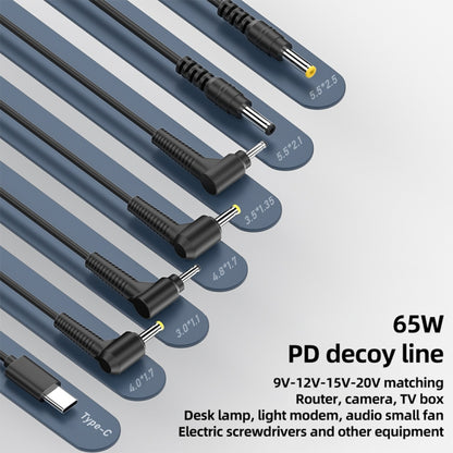 12V 3.5 x 1.35mm USB-C to DC Power Cable for Routers, Cameras, TV Box, Desk Lamps PVC Power Cord Converter