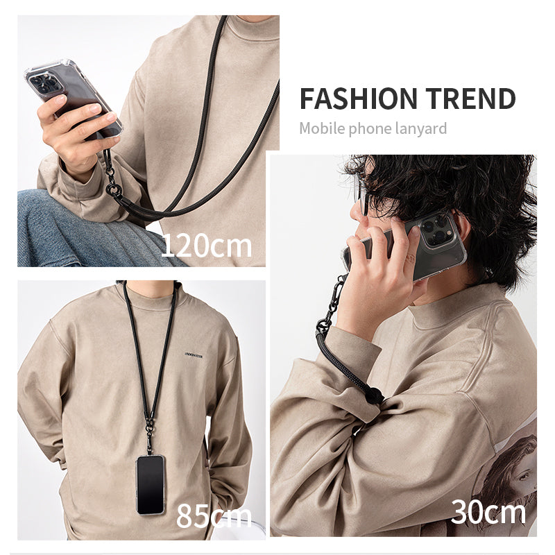 Phone Lanyard Neck  /  Wrist Strap Multifunctional Anti-Drop Cell Phone Rope with Detachable Metal Buckle
