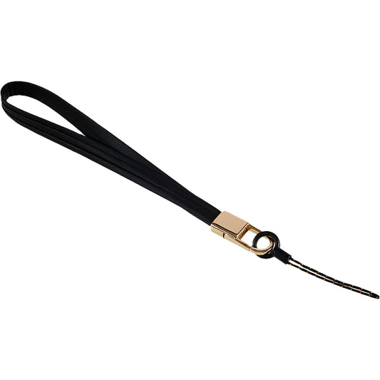 20cm Universal Cell Phone Case Hand Strap Wrist Lanyard Leather Strap for Name Tag / Keys