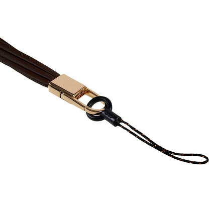 20cm Universal Cell Phone Case Hand Strap Wrist Lanyard Leather Strap for Name Tag / Keys