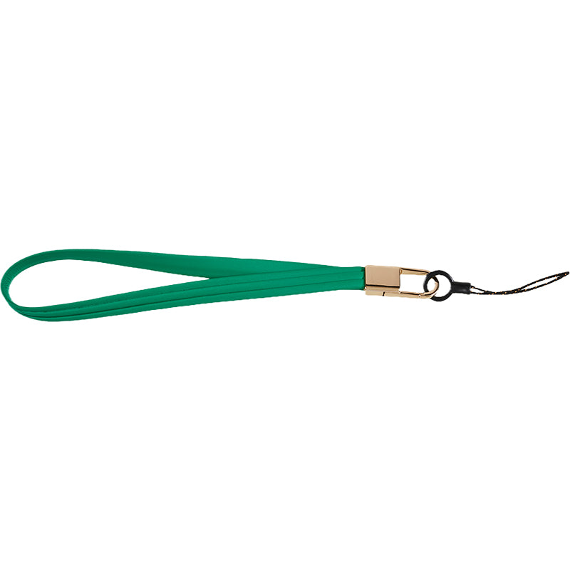 20cm Universal Cell Phone Case Hand Strap Wrist Lanyard Leather Strap for Name Tag / Keys
