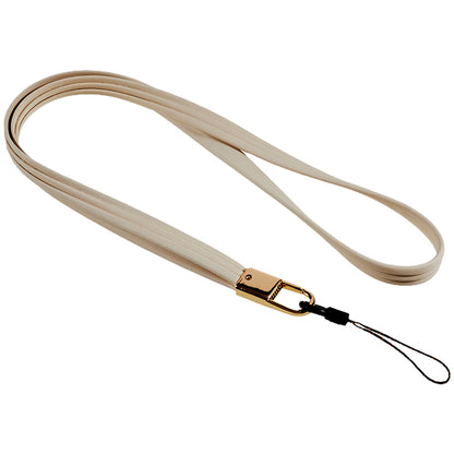 45cm Leather Neck Strap for Name Tag / Keys Universal Cell Phone Case Hanging Neck Lanyard