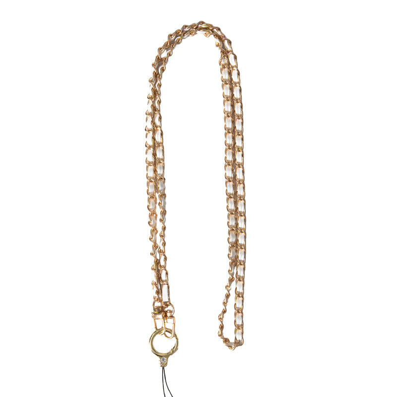 Purse Chain Strap 120cm Phone Crossbody Bag Chains Handbag Shoulder Leather Strap with Metal Buckles