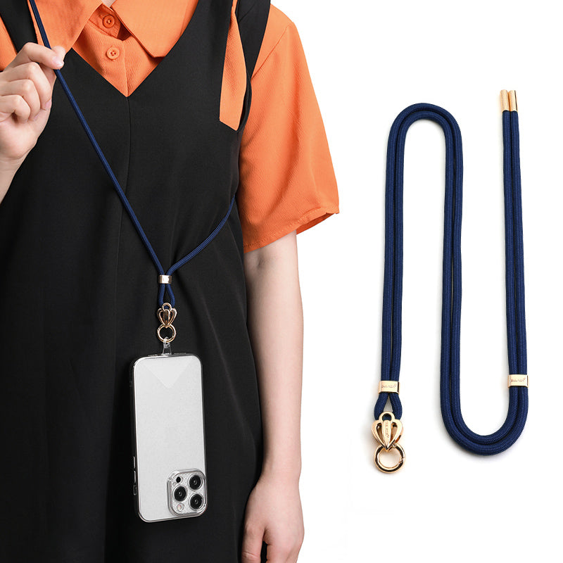 SULADA 80cm Universal Cell Phone Lanyard Holder Adjustable Phone Neck Shoulder Strap Rope with Key Chain Holder / Patch, Long Style