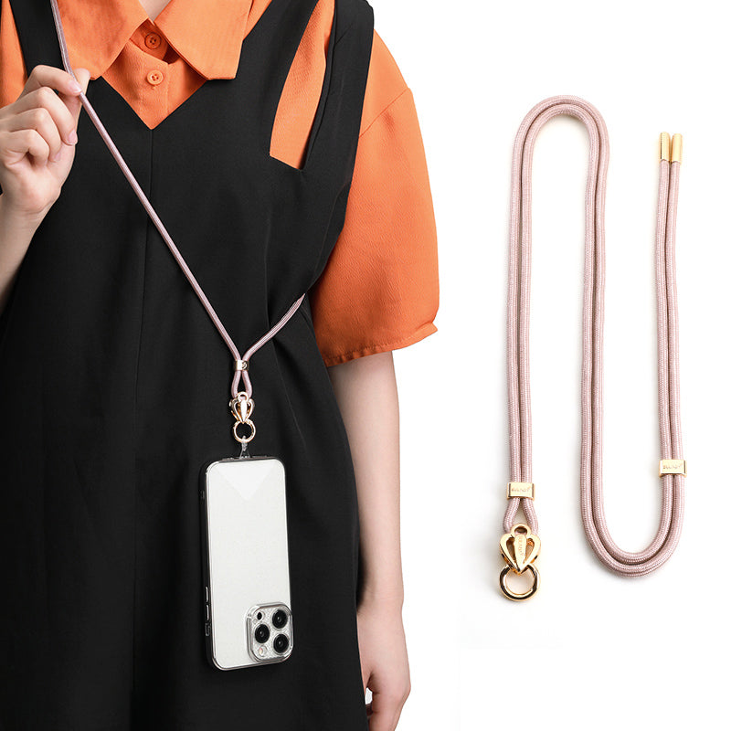 SULADA 80cm Universal Cell Phone Lanyard Holder Adjustable Phone Neck Shoulder Strap Rope with Key Chain Holder / Patch, Long Style