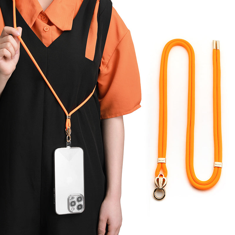 SULADA 80cm Universal Cell Phone Lanyard Holder Adjustable Phone Neck Shoulder Strap Rope with Key Chain Holder / Patch, Long Style