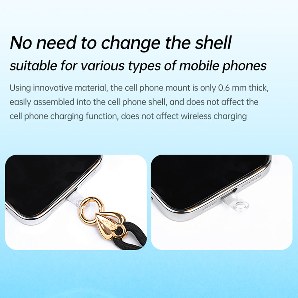 SULADA 80cm Universal Cell Phone Lanyard Holder Adjustable Phone Neck Shoulder Strap Rope with Key Chain Holder / Patch, Long Style