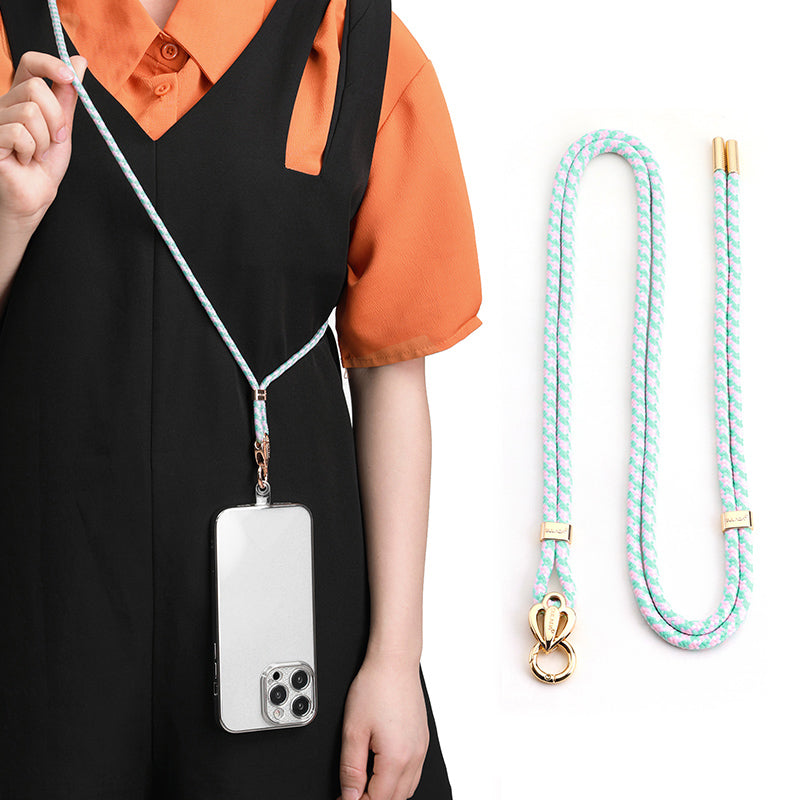 SULADA 80cm Universal Cell Phone Lanyard Holder Adjustable Phone Neck Shoulder Strap Rope with Key Chain Holder / Patch, Long Style