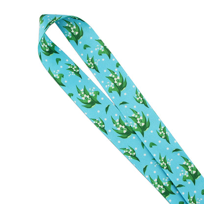 Flower Pattern Phone Lanyard Nylon Strap Keychain ID Holder Keyring for Phones Bags Keys