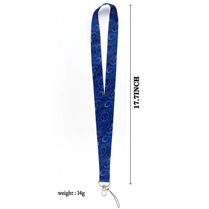 Phone Lanyard Universal Neck Strap Nylon Bohemian Style Key Chain Holder for Phone Case ID Badges