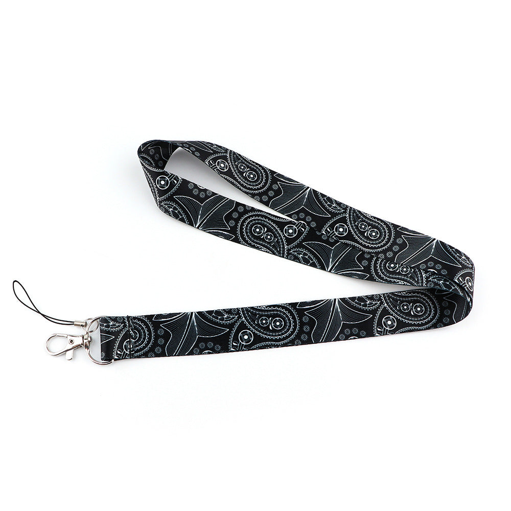 Phone Lanyard Universal Neck Strap Nylon Bohemian Style Key Chain Holder for Phone Case ID Badges