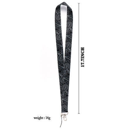 Phone Lanyard Universal Neck Strap Nylon Bohemian Style Key Chain Holder for Phone Case ID Badges