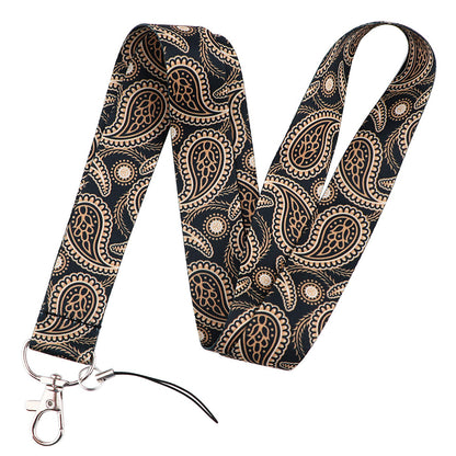 Phone Lanyard Universal Neck Strap Nylon Bohemian Style Key Chain Holder for Phone Case ID Badges