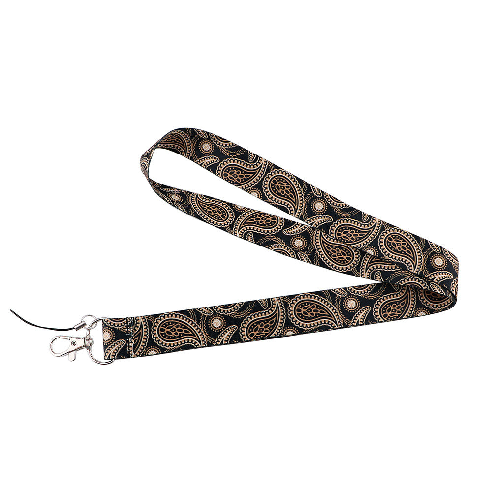 Phone Lanyard Universal Neck Strap Nylon Bohemian Style Key Chain Holder for Phone Case ID Badges