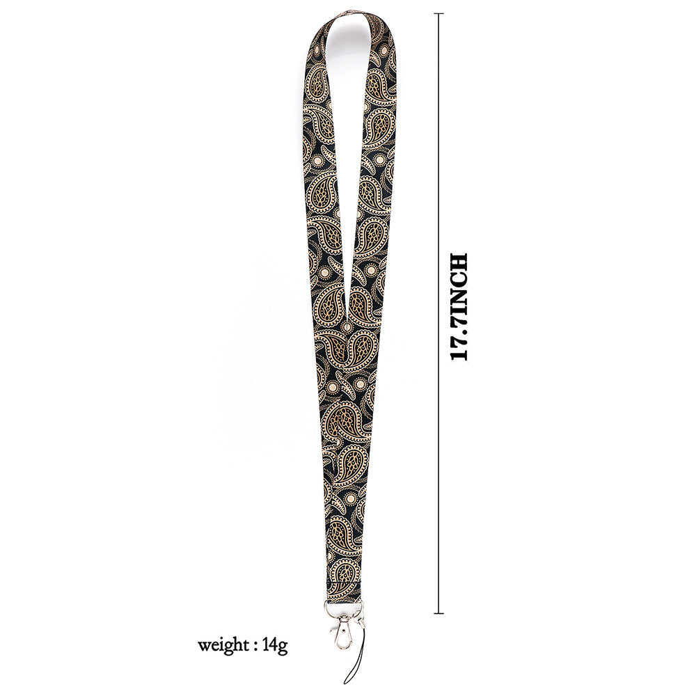 Phone Lanyard Universal Neck Strap Nylon Bohemian Style Key Chain Holder for Phone Case ID Badges